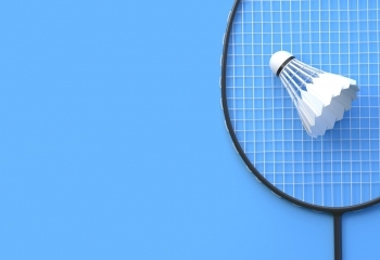 Badmintonracket banner