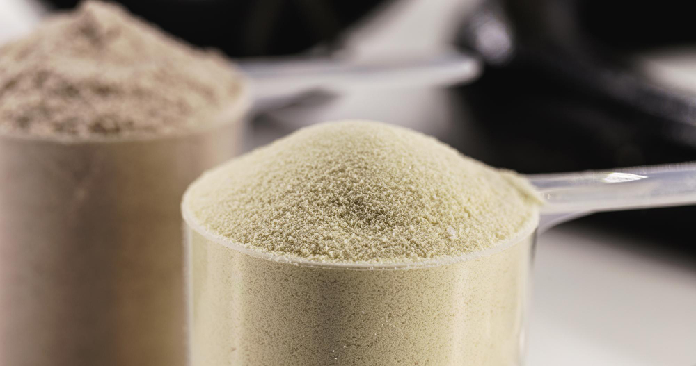 Creatine sports supplement creatine hmb bcaa amino acid or vitamin powder Sports nutrition concept lcarnitine white isolated background copyspace