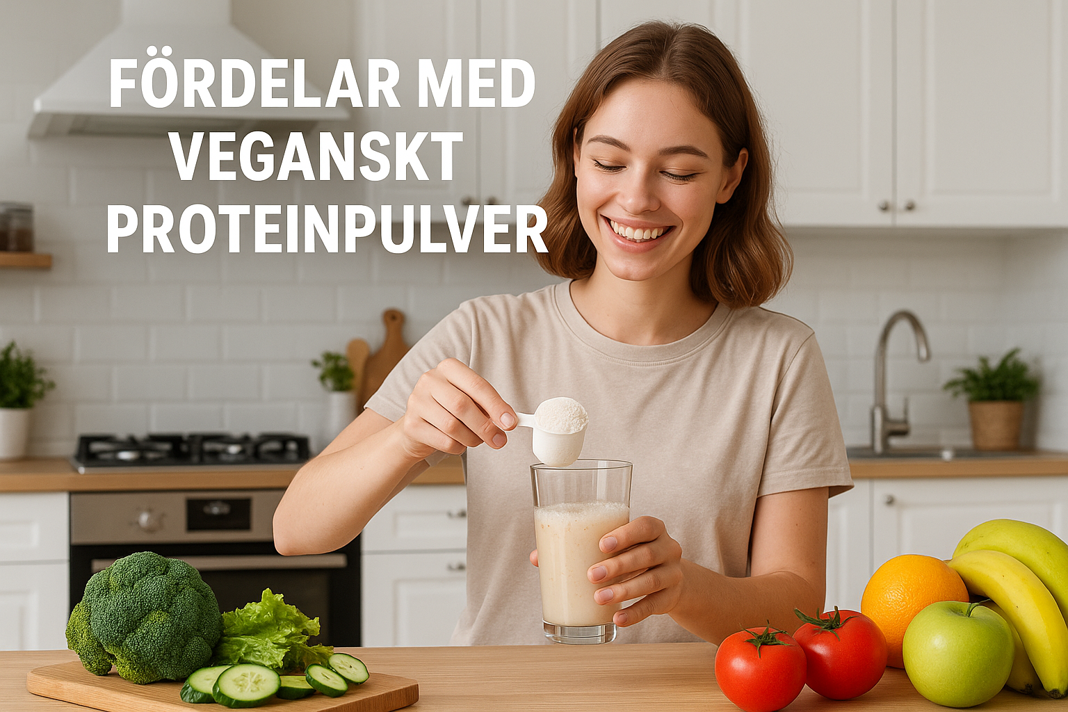 Veganskt proteinpulver