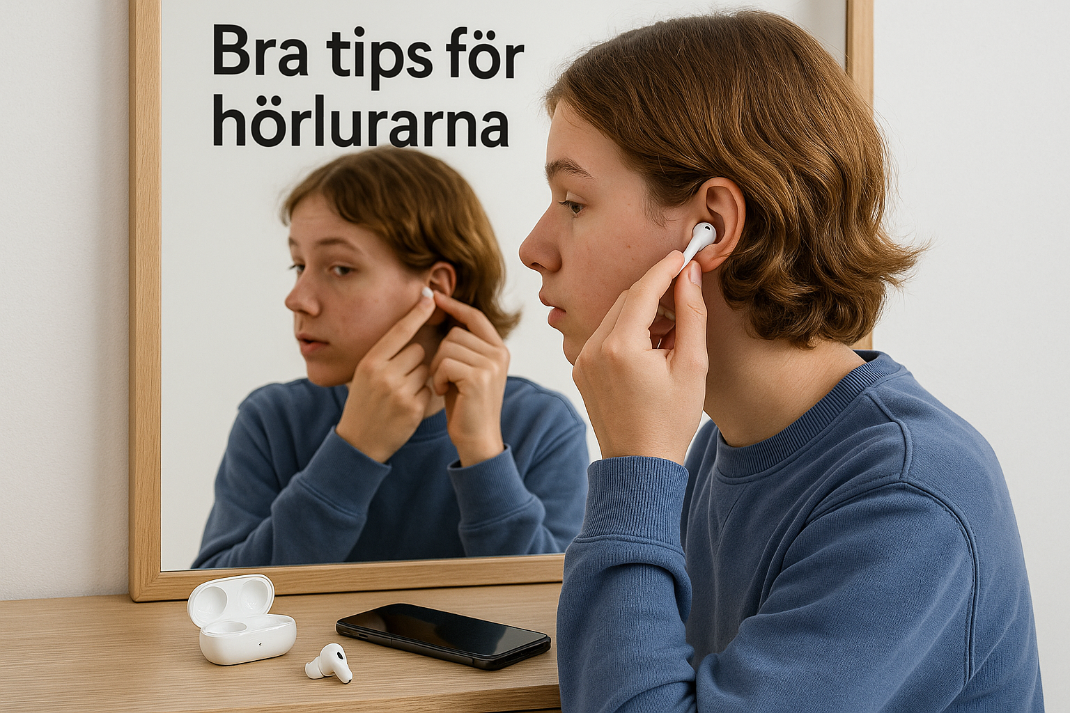 Trådlösa in-ear hörlurar
