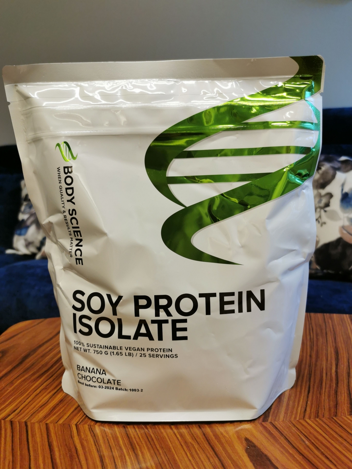 Body Science Soy Protein Isolate Banana Chocolate fotat av oss under testet