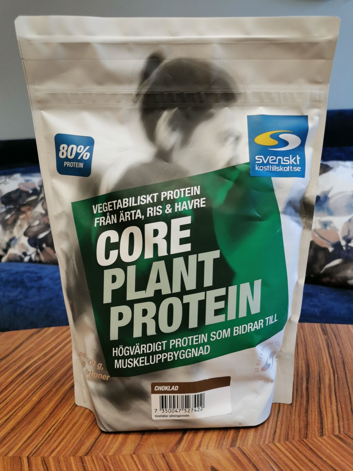 Core Plant Protein choklad framsida fotad av oss under test