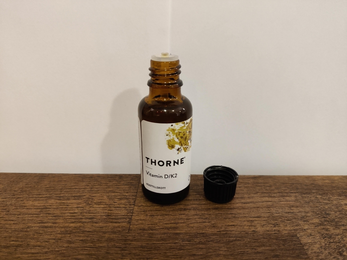 Öppen Thorne D K2 med synlig droppinsats tagen av oss under testet