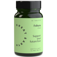 Great Earth Folsyra 400 mcg 60 tabletter