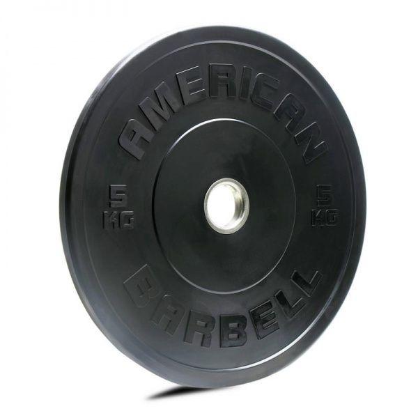 American Barbell Black Sport Bumper Plate
