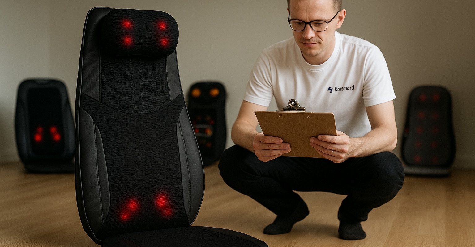 bild från testet av Massagedyna