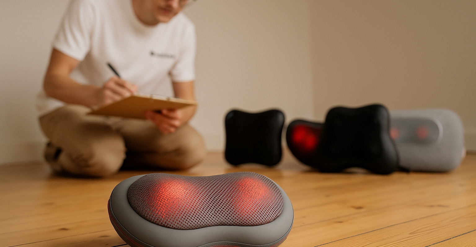 bild från testet av Massagekudde