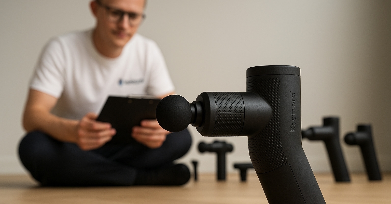 bild från testet av Massagepistol