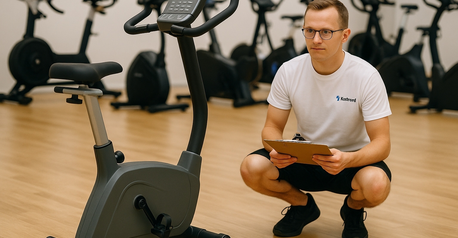 bild från testet av Motionscykel