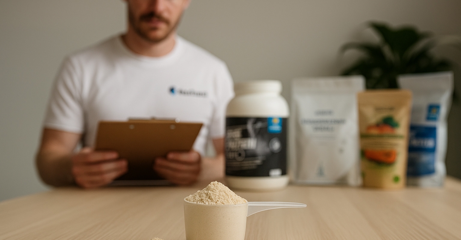 bild från testet av Proteinpulver utan sötningsmedel