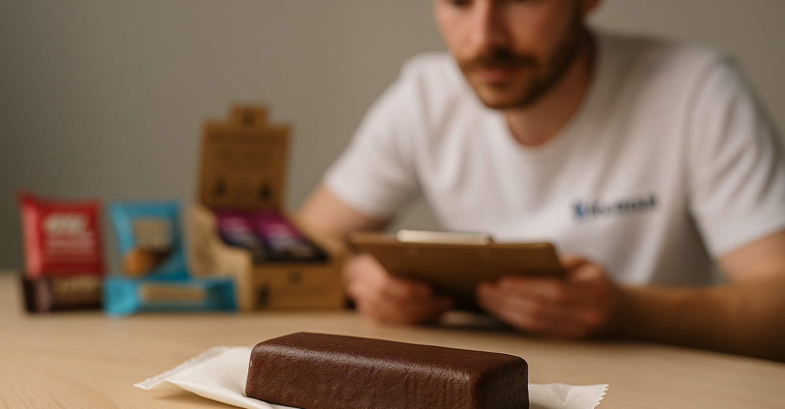 bild från testet av Veganska proteinbars