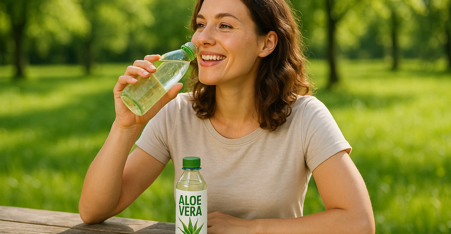 bild från testet av Aloe vera dryck