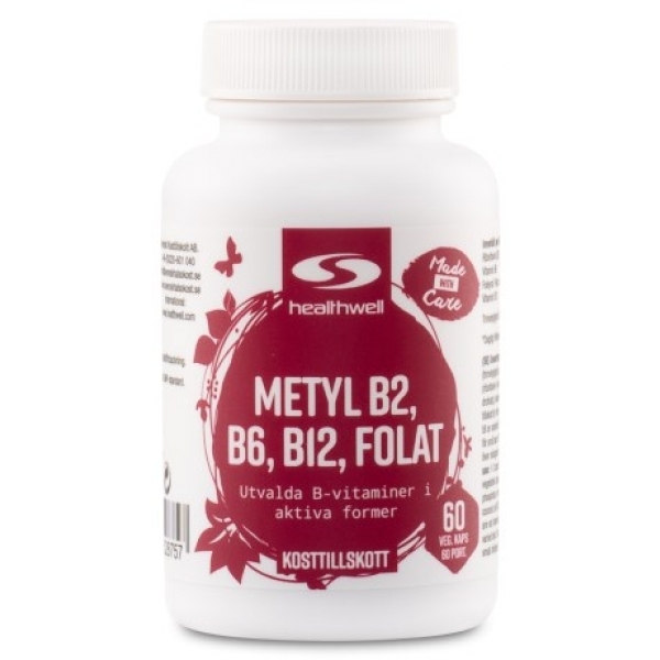 Healthwell Metyl B2, B6, B12, Folat