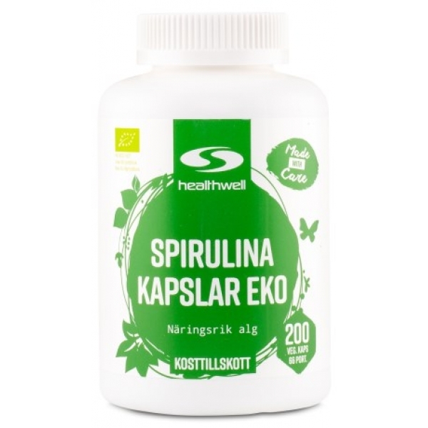 Healthwell Spirulina Kapslar EKO