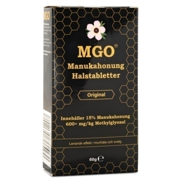 MGO Manukahonung Halstabletter 600