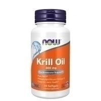 Now Foods Krillolja 500 mg 60 softgelskapslar