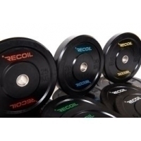 Recoil Bumper Plates 5kg - 25kg Gummi Svart Premium (Utförsäljning)