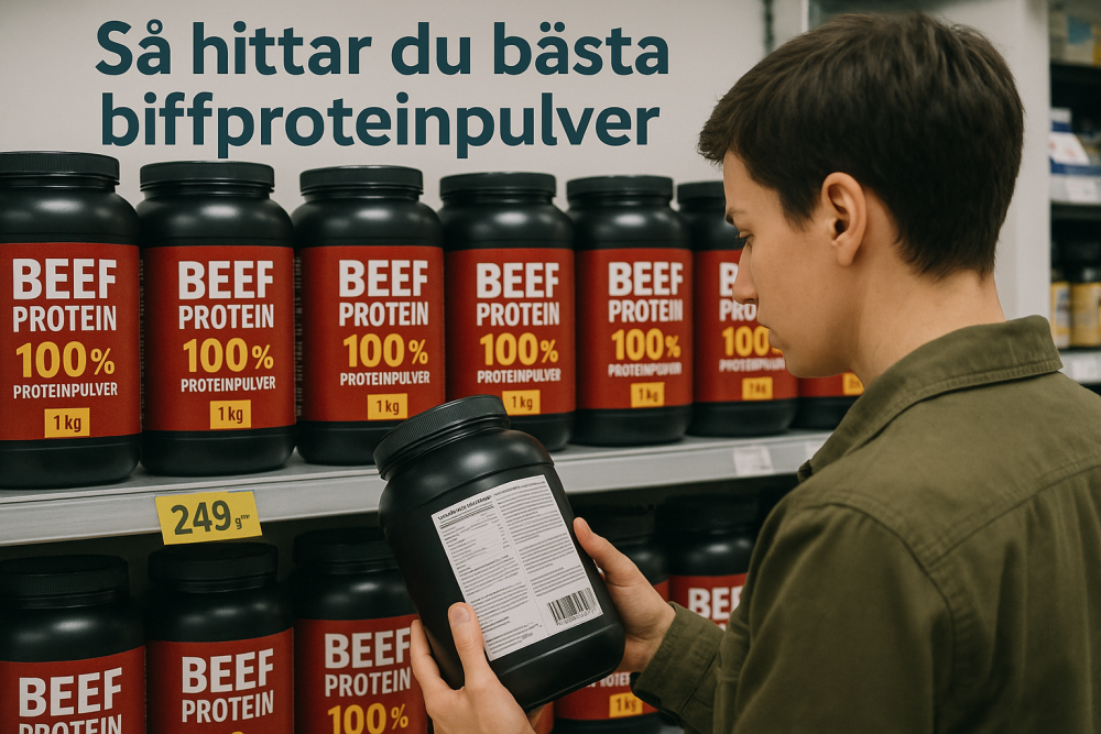 så hittar du bästa biffproteinpulver