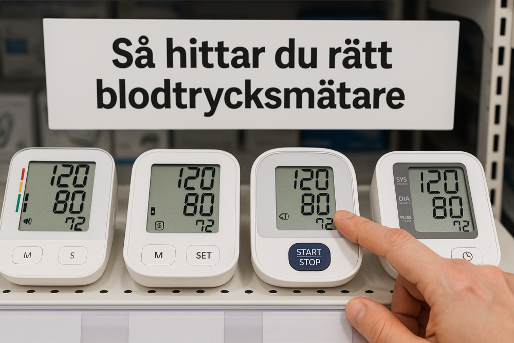 så hittar du bästa blodtrycksmätare