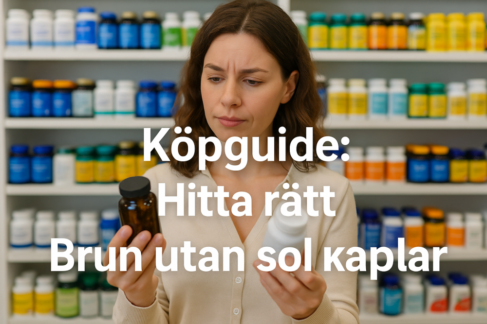 så hittar du bästa brun utan sol kapslar