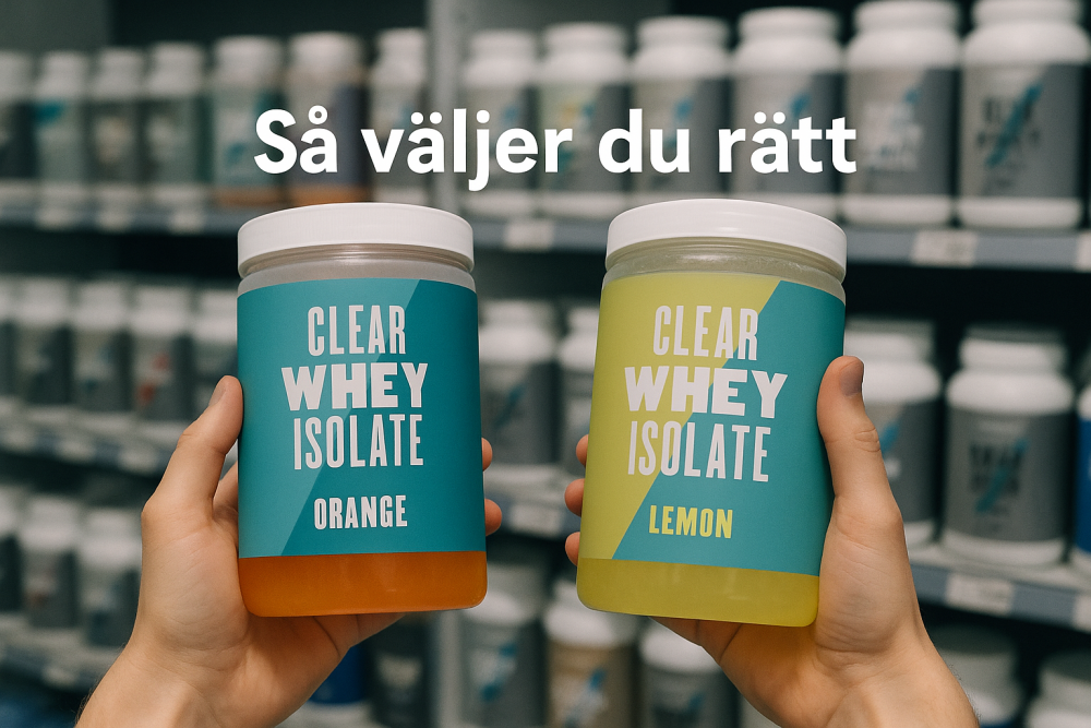 så hittar du bästa clear whey