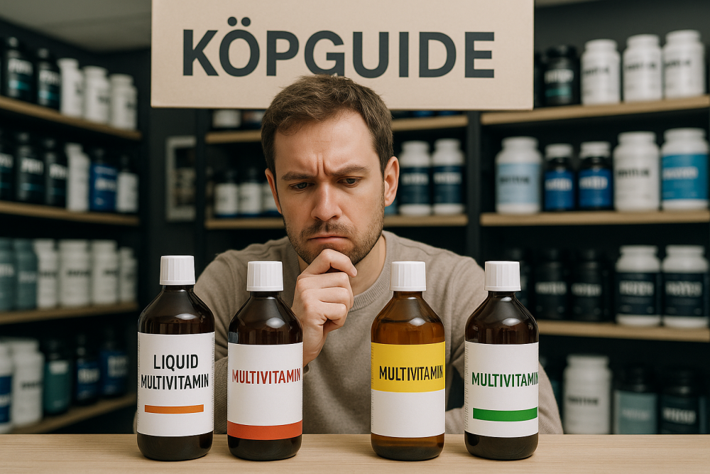 så hittar du bästa flytande multivitamin