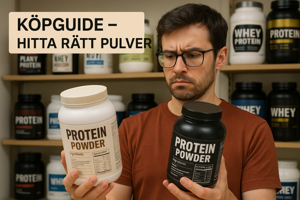 så hittar du bästa proteinpulver utan tillsatt socker