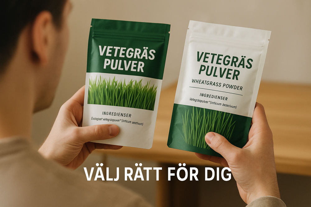 så hittar du bästa vetegräspulver