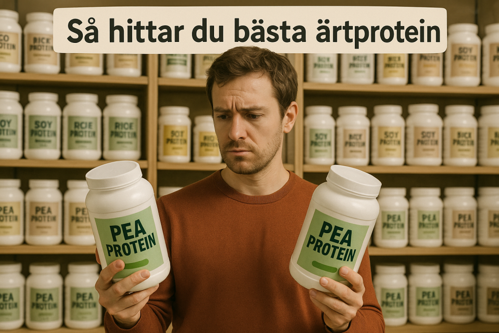 så hittar du bästa ärtprotein